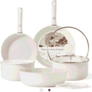 11 PCS Kitchen Cookware Sets with Detachable Handle